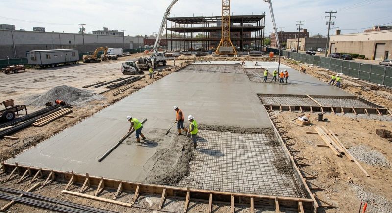 Commercial Slab Construction in Clinton, MI