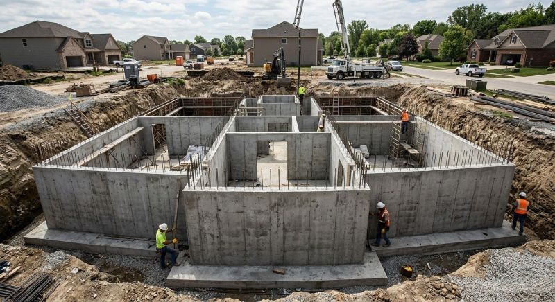 Concrete Foundation Installation in Howell, MI