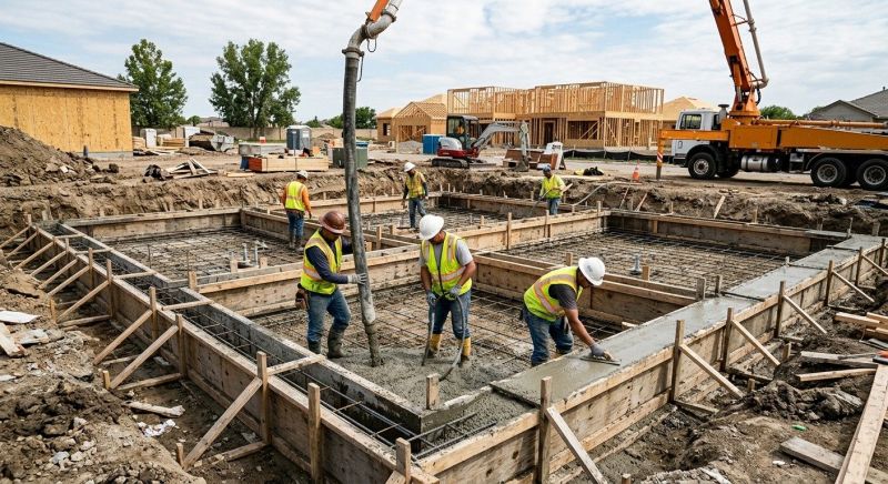 Concrete Foundation Installation in Romulus, MI