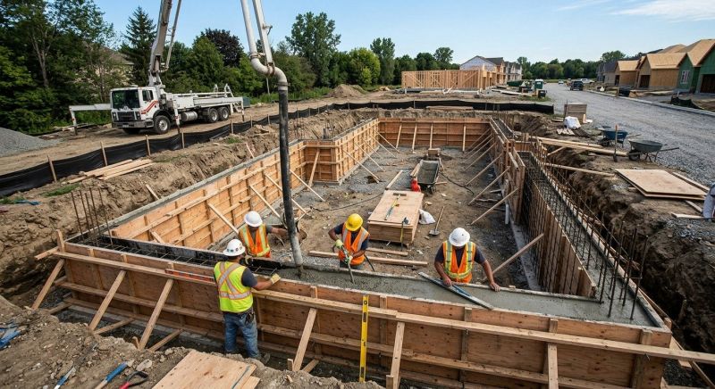 Concrete Foundation Installation in Willis, MI
