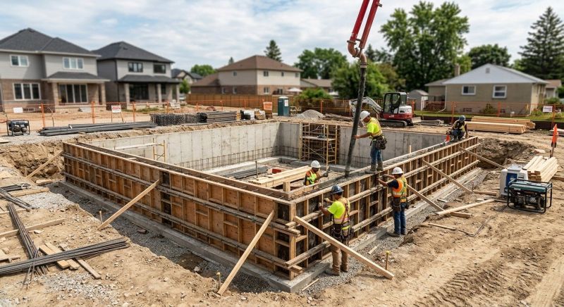 Foundation Construction in Novi, MI