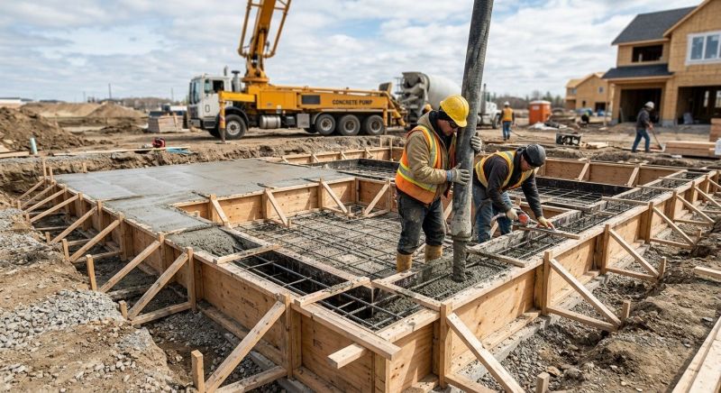 Foundation Wall Pouring in Northville, MI
