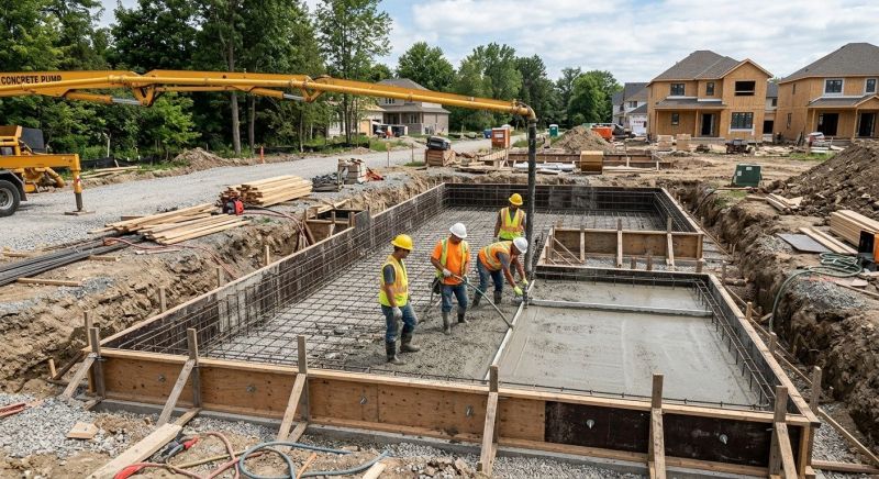 Poured Foundation Installation in Ann Arbor, MI